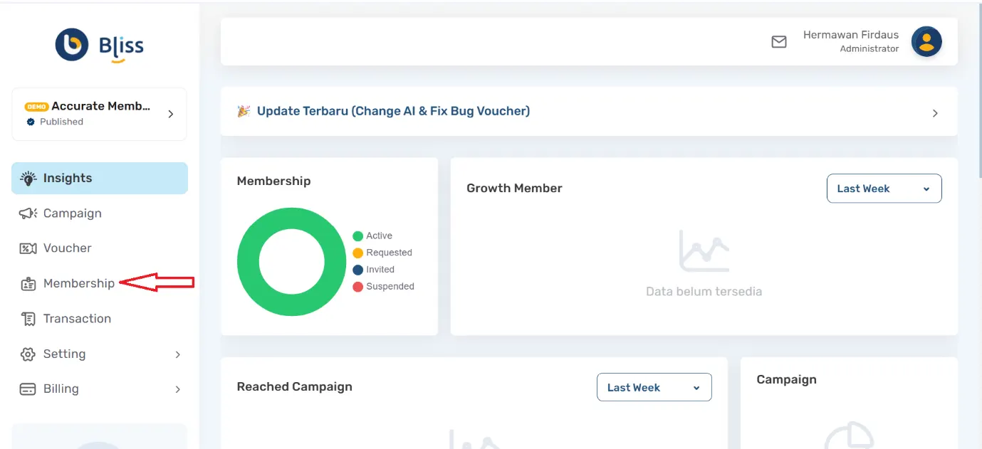 cek poin member Bliss
